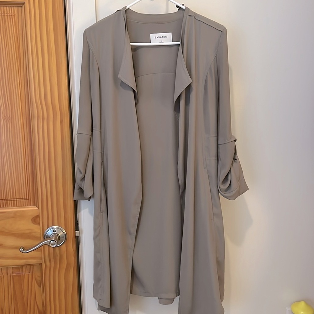 Aritzia Babaton “robe” in taupe-y gray, XS